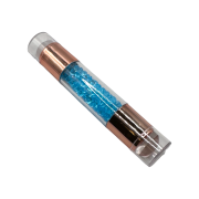 Nailart Stempel - Rosegold mit hellblauen Steinen